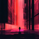 a pulsating synthwave track reflecting urban anxiety at night.