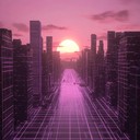 a melodic synthwave piece recalling the glow of distant memories