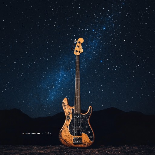 Imagine a serene night where the stars twinkle in sync with smooth, lingering bass notes. This composition seeks to marry the tranquility of a quiet, star filled night with the deep, resonating sounds of a bass guitar, creating a peaceful yet emotionally stirring soundscape. The track is perfect for evening reflections or nighttime drives.