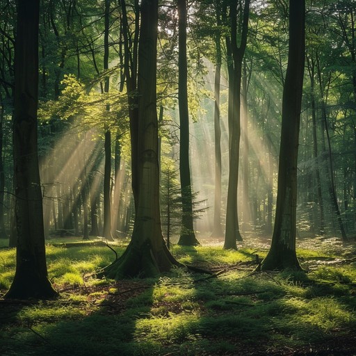 An instrumental with soft piano tones designed to offer listeners a moment of peace and reflection, capturing the essence of a quiet, sun dappled forest. Each measure draws you deeper into a state of calm and serenity