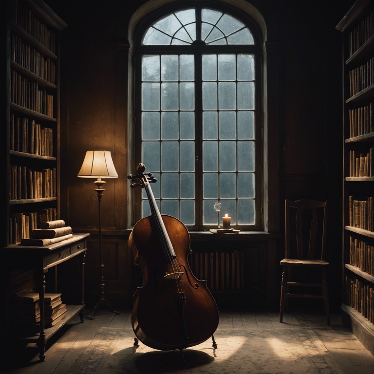 A solo cello interpretation that serves as an auditory exploration of complex emotions, navigating through the essence of melancholy and profound quietude, resonating deeply with a sense of solitude and intrigue.