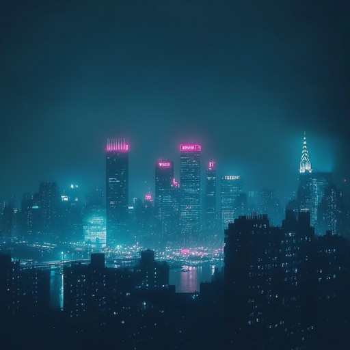 An instrumental future bass piece with lush synths and textured beats, evoking feelings of loneliness in a neon lit cityscape.