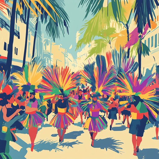 A lively and upbeat samba piece featuring traditional brazilian percussion instruments, capturing the vibrant spirit of rio's carnival festivities.