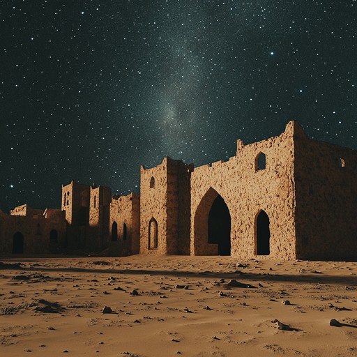 This piece portrays a somber evening in an ancient middle eastern desert, where haunting melodies and dark tones evoke the mystery and tension of a forgotten past. The resonant plucking of the oud adds to the atmosphere of introspection and melancholic beauty.