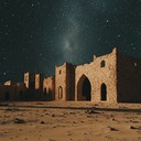 forlorn echoes of ancient middle eastern deserts at night