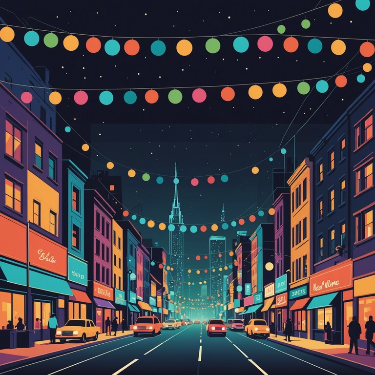 This track embodies the spirit of a city during festive times, merging traditional festive sounds with the gritty, rhythmic pulse of urban music. The lively beats create an atmosphere of celebration as city lights twinkle in sync with each dynamic note.