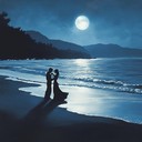 feel the love beneath moonlit skies, romantic funk swells.