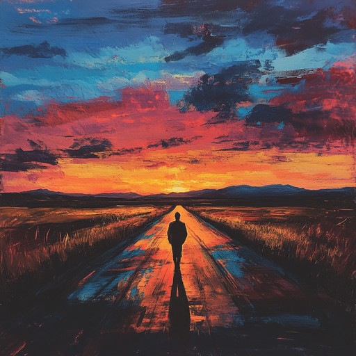 An evocative instrumental piece that combines soulful slide guitar and soft piano melodies, painting a vivid picture of traveling along empty roads, where the fading light of day mirrors the lingering echoes of the past.
