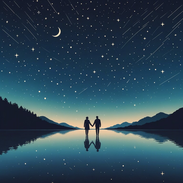 Imagine a couple's quiet moment under the stars, with soft guitar harmonies expressing heartfelt emotions, perfect for a peaceful, romantic evening.