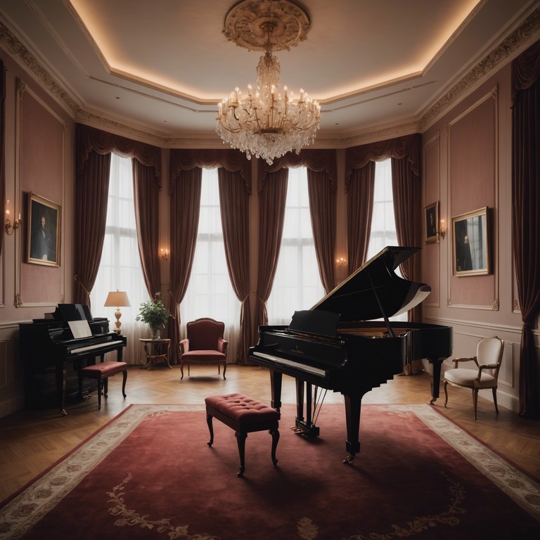 In a serene composition, gentle whispers in velvet envelops listeners with lush, soft melodies reminiscent of a tender, quiet evening. Each note, played with care and subtlety, evokes the texture of velvet under fingertips, crafting an atmosphere of comfort and refined elegance.