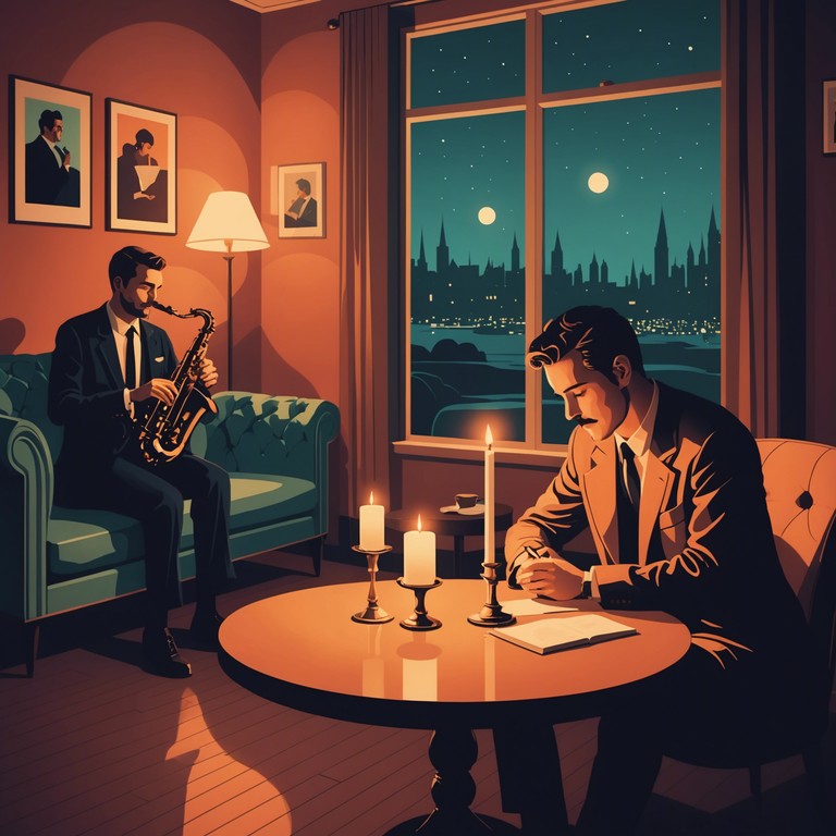 Stepping into a scene from a classic film noir, you're enveloped by heart touching sounds that flirt with the emotions, each note a secret whispered in the shadowy corners of a luxurious lounge.