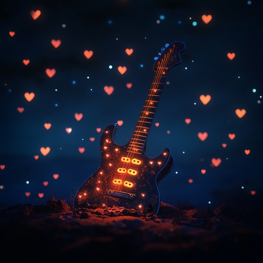 A heartwarming instrumental that blends shimmering glam rock guitar with uplifting melodies, evoking feelings of unity and joy under a starlit sky.