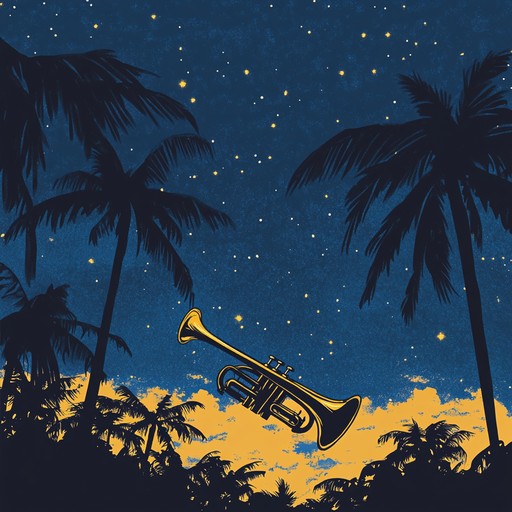 A spirited instrumental piece blending mambo rhythms with afro cuban jazz, evoking the excitement of dancing under a moonlit sky