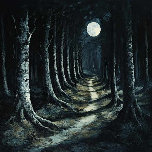 An instrumental track that captures the thrill and mystery of traversing a dark forest under the moonlight. The haunting melody leads listeners through shadowy paths and evokes ancient spirits lurking among the trees, blending traditional folk elements with suspenseful undertones.