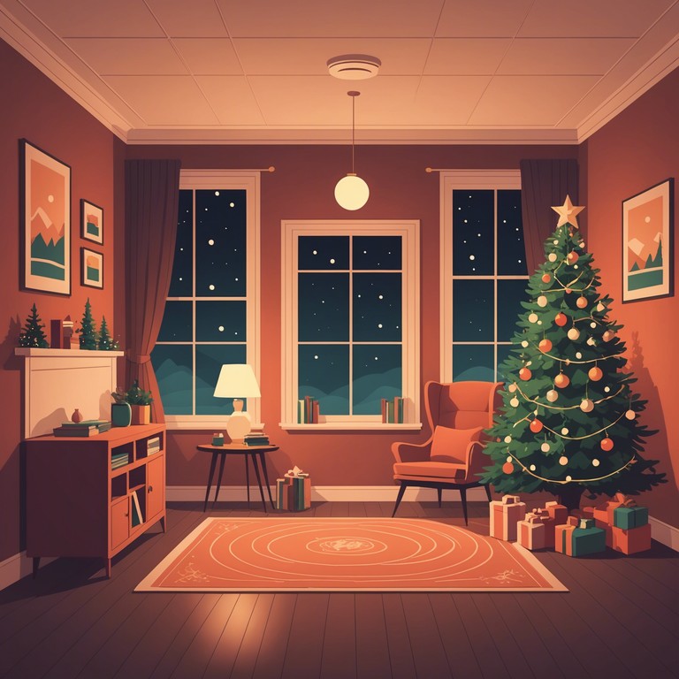 This track combines the warmth of holiday melodies with the comforting, soft touch of bedroom pop, providing a cozy soundtrack perfect for intimate holiday gatherings or solitary reflection during festive times. It integrates classic holiday elements with modern, laid back bedroom pop aesthetics.