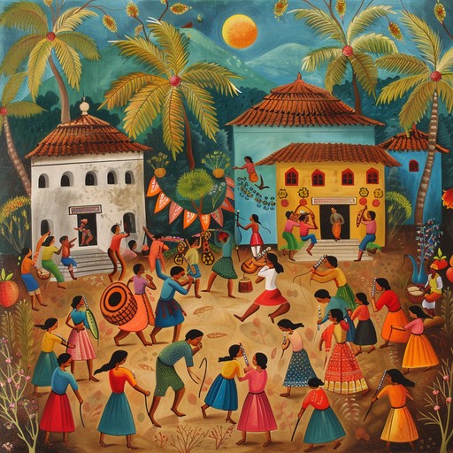 Experience the infectious rhythms and melodies of an afrobeat dance that celebrates the vibrant life and culture of a community. This instrumental track uses a fusion of traditional african drums, melodic guitar, and lively brass to create an energetic and heartwarming atmosphere, bringing to life the joy of dancing under the sun.