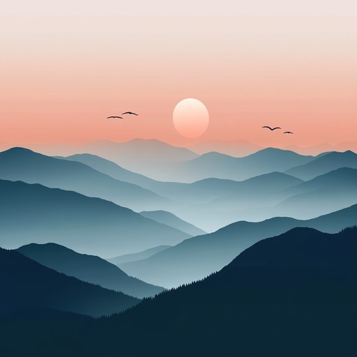 An orchestral composition featuring gentle strings and soft woodwinds, painting a serene soundscape of a tranquil dawn breaking over quiet landscapes.