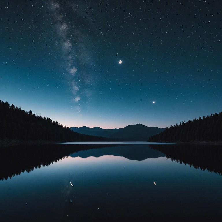 A soothing flute melody reflecting the peacefulness of a still lake at night, under the light of a full moon. Ideal for relaxation and meditation.