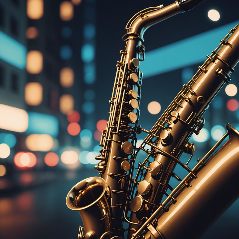 Crafting an audio journey that feels like wandering through dimly lit streets, embellished with the soft echoes of a saxophone, creating an atmosphere of intrigue and allure.