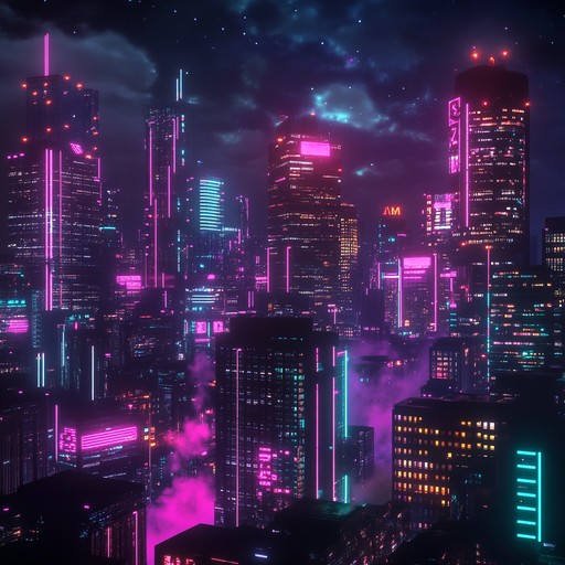 Step into a dazzling 80s skyline with vibrant synths that evoke a sense of hope and excitement. The melodies capture the optimistic spirit of urban exploration and the electric energy of a thriving, glowing city.