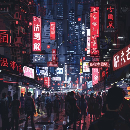 An electrifying and rhythmic journey through a city alive with pulsating lights and energy, blending deep bass grooves with thrilling soundscapes to evoke the excitement of urban nightlife.