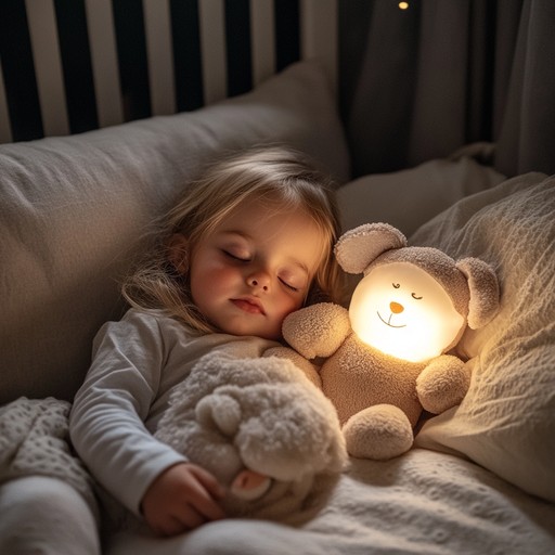 A tranquil and tender lullaby that creates a serene backdrop for bedtime stories. The soft, melodic tones of a music box weave a comforting soundscape to help kids drift off to sleep peacefully.