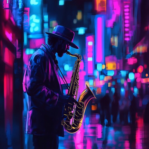 Picture yourself in a chic urban bar where the timeless essence of jazz intertwines with the deep, resonant notes of soul. This instrumental piece is full of life and emotion, highlighted by expressive saxophone melodies and intricate bass rhythms. Ideal for an evening spent with heady contemplation or just soaking in the city lights.