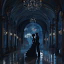 a gentle melody capturing romantic moonlit ballroom dance