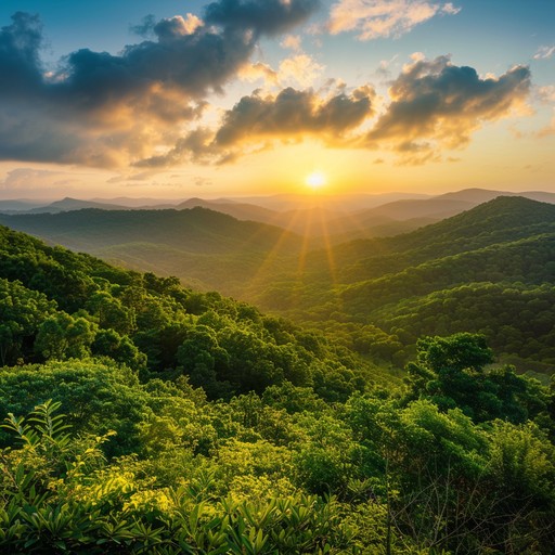 An invigorating bluegrass instrumental capturing the essence of an appalachian sunrise, showcasing fast banjo picking, soaring fiddle melodies, and driving rhythms. It's a celebration of resilience and the indomitable human spirit, bringing together traditional mountain sounds with a modern twist.