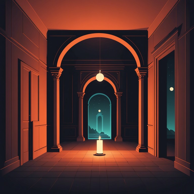 This composition combines haunting melodies with the distinctive characteristics of baroque music, creating an eerie atmosphere that feels as though it's echoing through the corridors of an ancient, dimly lit gallery. The intricate harpsichord playing intertwines with unsettling harmonies to evoke feelings of mystery and suspense.