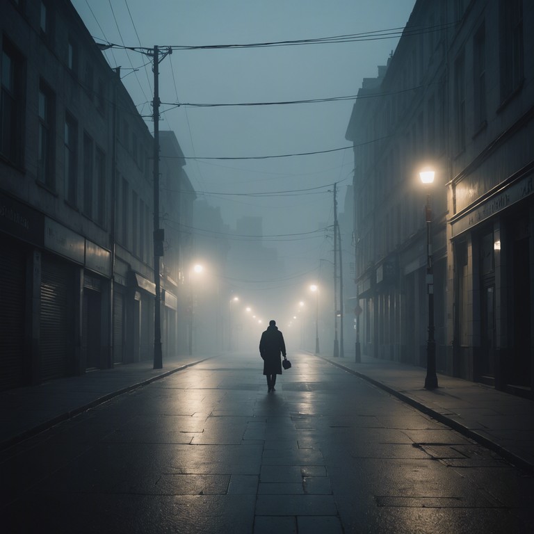 The alternative version emphasizes a more introspective mood, capturing the essence of a solitary walk through echo filled streets, wrapped in the fabric of night, where each note resonates with the echoes of nostalgic and restless spirits.