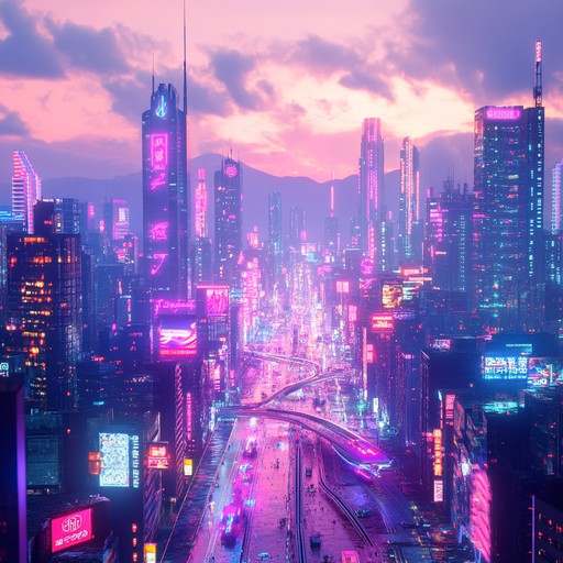 Evoking a sense of hope and nostalgia, this track blends lush synth melodies with driving rhythms to create a soundtrack for futuristic dreams, reminiscent of 80s synthwave aesthetics. Perfect for moments of inspiration and reflection, the music captures the essence of neon lit cityscapes and endless possibilities. Key synths are layered over pulsating basslines and dynamic drums, creating an atmosphere both retro and forward looking.