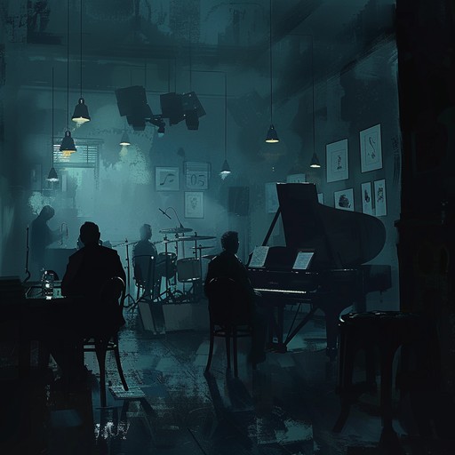 Envision yourself inside a 1940s jazz club, immersed in the eerie atmosphere created by the haunting swing music. The saxophone's ghostly melody combines with the bass and percussion's uncanny rhythm, resulting in a spine chilling auditory experience. This track balances classic swing with supernatural elements, ideal for adding a touch of mystery to your scenes.