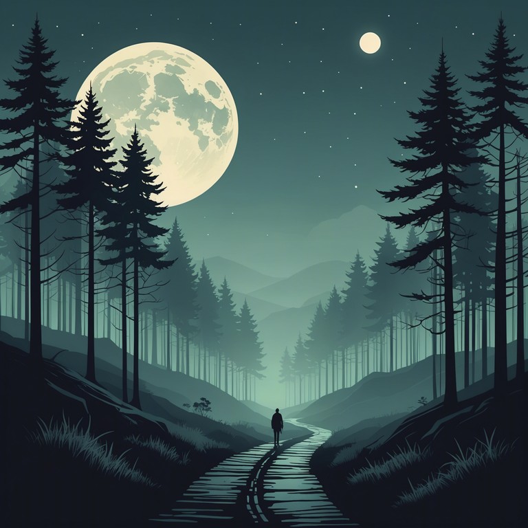 A downtempo track featuring the haunting sounds of an electric piano as it delivers a slow, hypnotic melody resonating through dense atmospheric pads. The song captures the eerie yet captivating sensation of walking through a misty landscape at night, with each note echoing the mysteries hidden in the darkness.