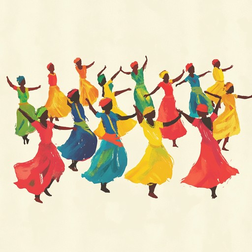 An energetic instrumental capturing the spirit of a bustling village festival with lively melodies and infectious rhythms, evoking images of dancing townsfolk and joyous celebrations under the sun