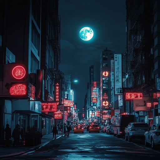 Imagine a bustling cityscape under a full moon, pulsating with the electrifying rhythm of neon lights. This track captures the essence of night time revelry, perfect for a spontaneous dance party or a high energy workout session.