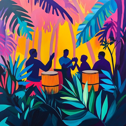 Venture through a virtual jungle with pulsating afrobeat rhythms, energetic drums, and vibrant melodies, creating a thrilling musical safari experience.