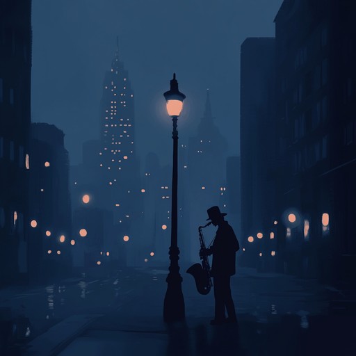 A relaxing instrumental track blending smooth hip hop rhythms with mellow jazz elements and a laid back lo fi atmosphere, evoking the feeling of wandering through quiet city streets at night.