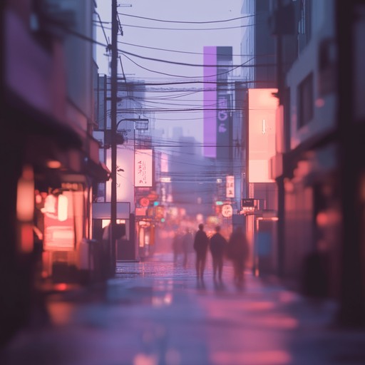 This instrumental track combines sleek urban beats with soft anime inspired tunes, evoking the serene yet lively ambiance of city streets after dark.