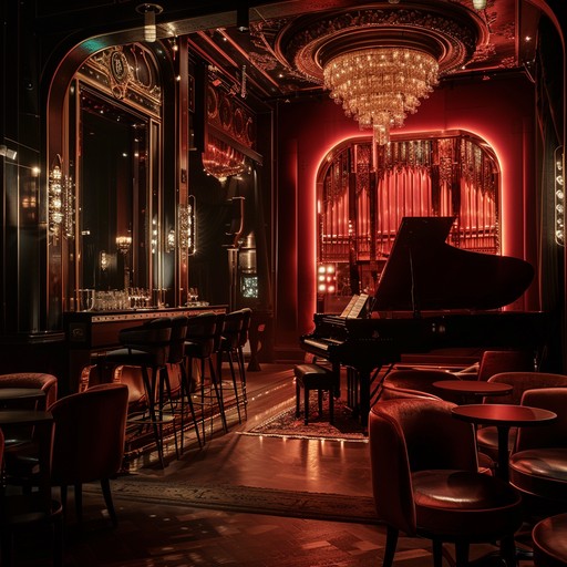 A tranquil, piano driven cabaret song that captures the elegance of a quiet, late night performance in an intimate parisian venue. Soft melodies and soothing tones create a peaceful ambiance, ideal for unwinding after a long day.