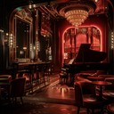 elegant cabaret with a serene, late night atmosphere