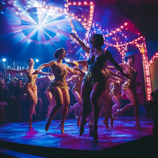 Feel the vibrant energy of a lively cabaret performance, blending infectious dancehall rhythms and upbeat melodies for an unforgettable dance experience