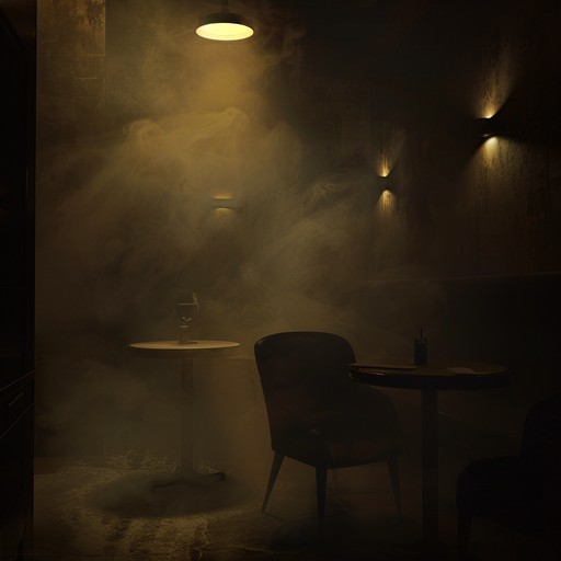 Experience the eerie ambiance of an ominous lounge setting where shadows dance to a slow, haunting rhythm. The sultry sound of the saxophone guides you through a dark and smoky night, filled with uncertainty and intrigue.