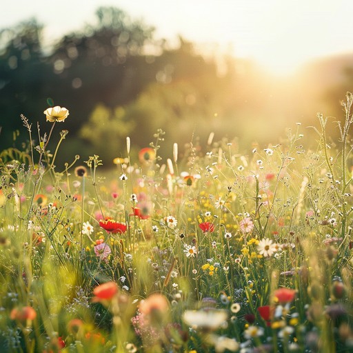 A peaceful indie instrumental capturing the essence of a gentle walk through a sunlit meadow. The soothing guitar strums and soft rhythms ensure a tranquil listening experience, ideal for moments of relaxation or contemplation. The piece flows like a gentle breeze, carrying the listener through fields of wildflowers and whispering leaves.