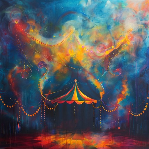 Dive into a mesmerizing carnival where spiraling sounds twist into whimsical dreamscapes. The melody weaves between enchanting calliope tones and ethereal chimes, creating a trance like experience that feels both nostalgic and otherworldly. Perfect for a fantastical, whimsical journey reminiscent of vintage circuses reimagined in a surreal, dreamy atmosphere.