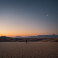 melancholic flute evokes expansive desert landscapes