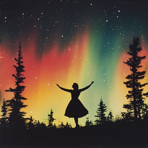 A vibrant instrumental suomipop song featuring melodic synths and energetic rhythms, evoking the spirit of confidence and optimism under the glow of the northern lights.