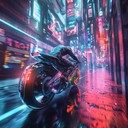 edgy, futuristic chase soundscape with pulsing synths and beats