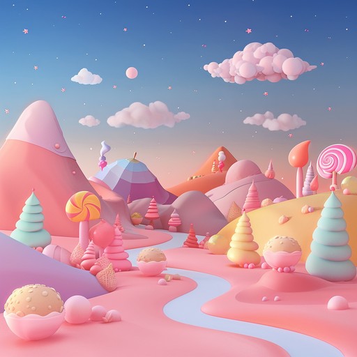 Explore a whimsical candy universe filled with uplifting k pop rhythms and dreamy soundscapes. The track features energetic synths, playful beats, and vivid melodies that transport you into a surreal, colorful world.