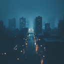 eerie calm as the city transitions to night.